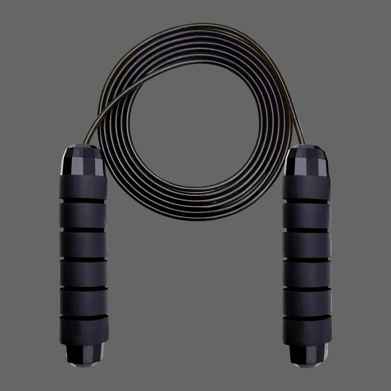 With Ball Bearings Adjustable Tangle-Free Speed Wire Jump Rope Workout with Foam Handles for Fitness Home Workouts and Slim Body