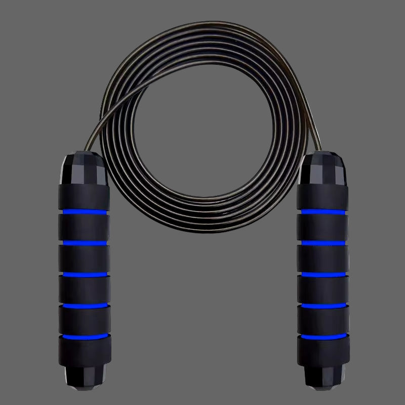 With Ball Bearings Adjustable Tangle-Free Speed Wire Jump Rope Workout with Foam Handles for Fitness Home Workouts and Slim Body