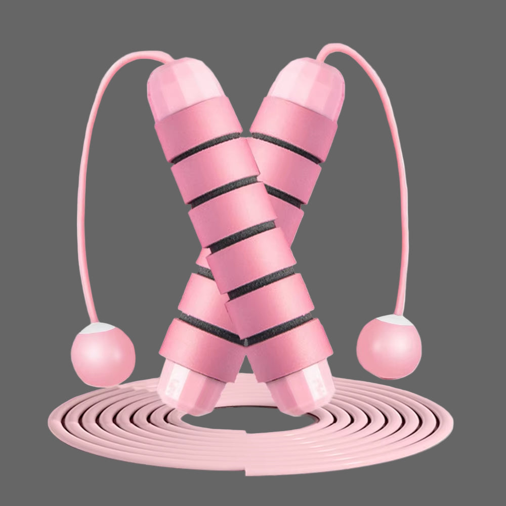 With Ball Bearings Adjustable Tangle-Free Speed Wire Jump Rope Workout with Foam Handles for Fitness Home Workouts and Slim Body