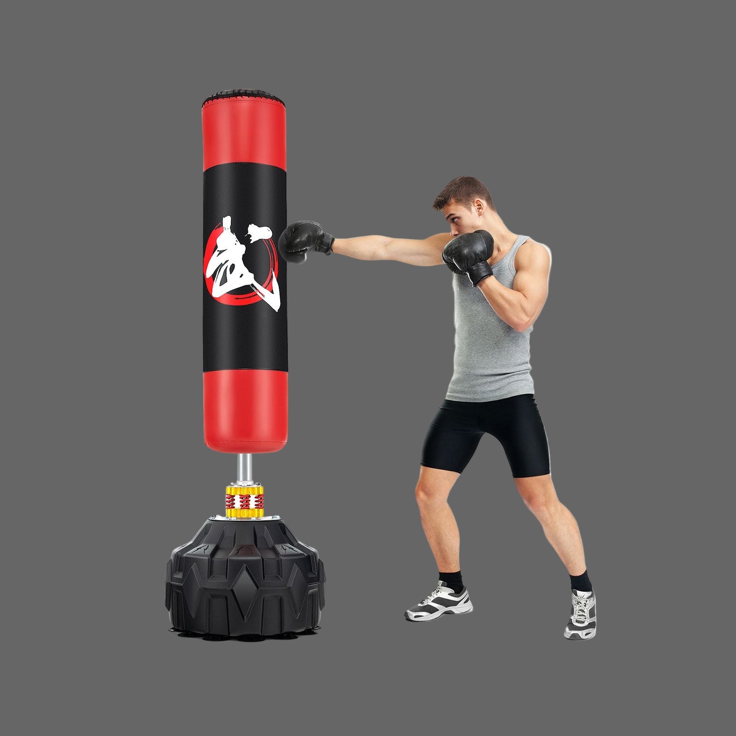 70 Inches Freestanding Punching Bag with Fillable Base
