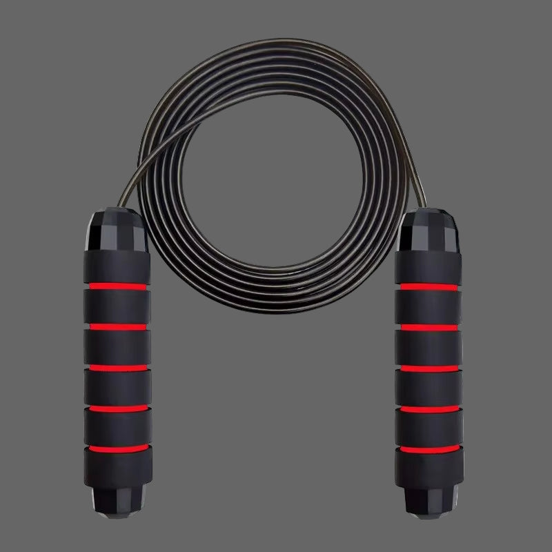 With Ball Bearings Adjustable Tangle-Free Speed Wire Jump Rope Workout with Foam Handles for Fitness Home Workouts and Slim Body