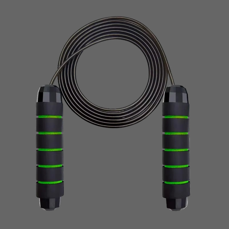 With Ball Bearings Adjustable Tangle-Free Speed Wire Jump Rope Workout with Foam Handles for Fitness Home Workouts and Slim Body